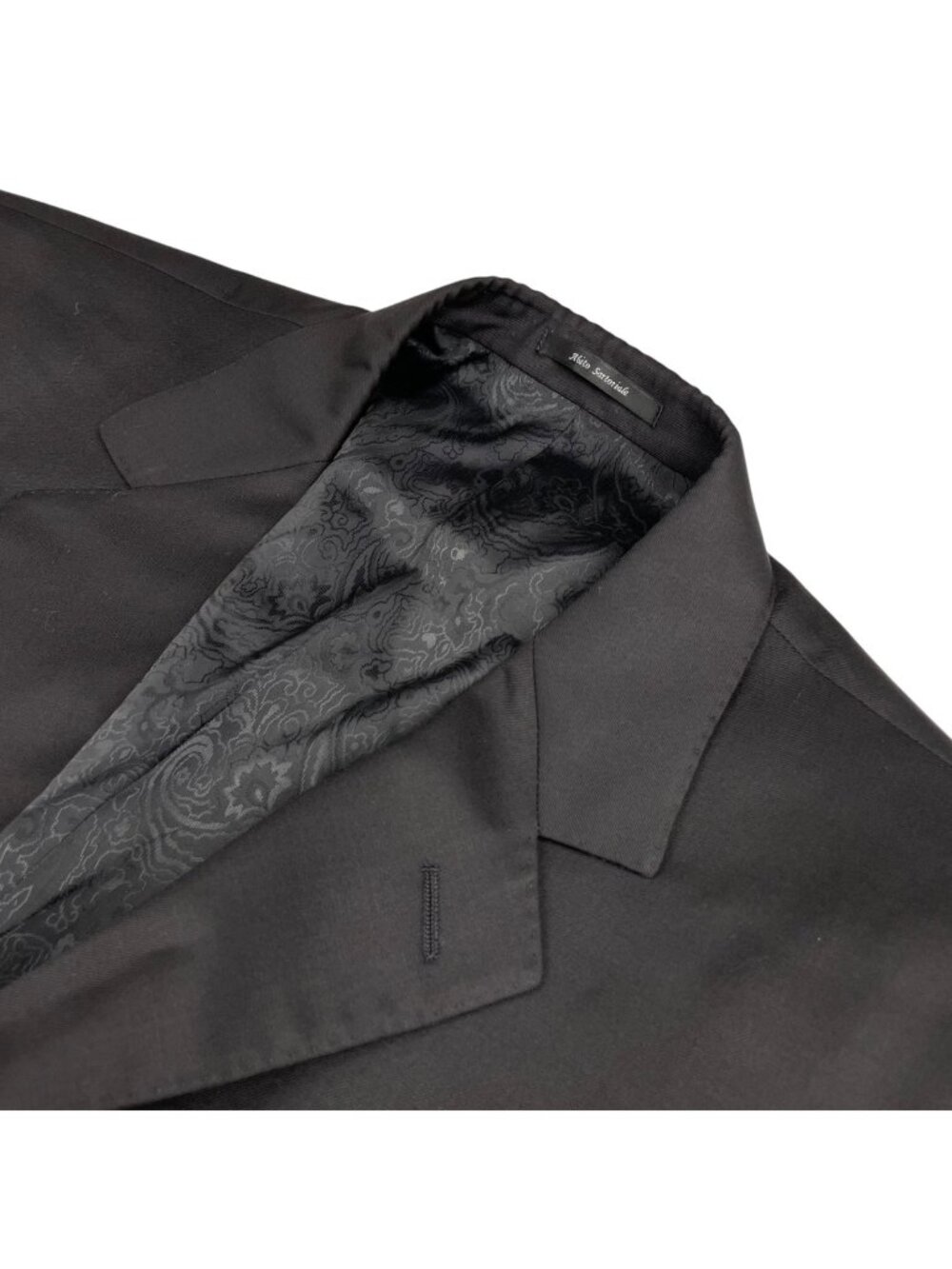 Abito Sartoriale Men’s Wool/Cashmere 2-Button Blazer Black • 42R